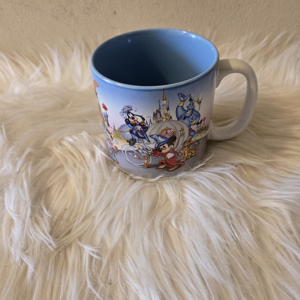 1996 Walt Disney  World 25th Anniversary White Mug Multiple